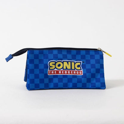 Sonic the Hedgehog triple pencil case
