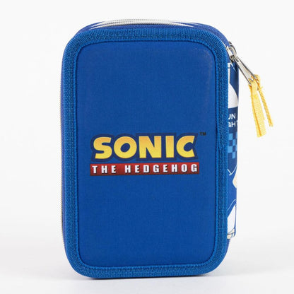 Sonic the Hedgehog triple pencil case