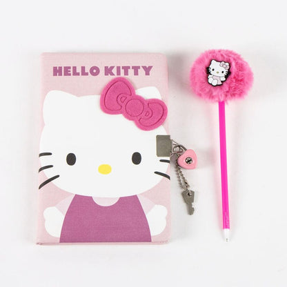hello kitty diary  pen