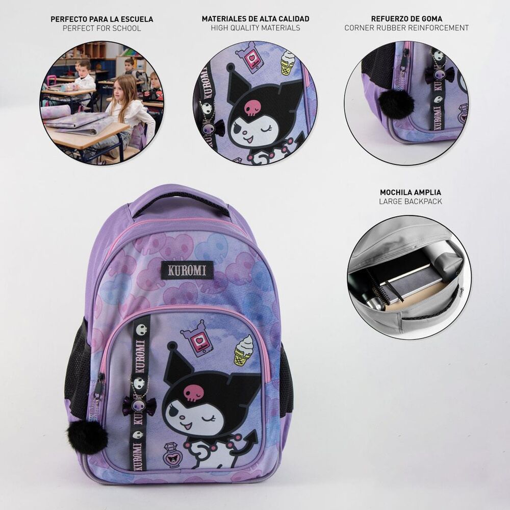 Kuromi Hello Kitty backpack 42cm adaptable