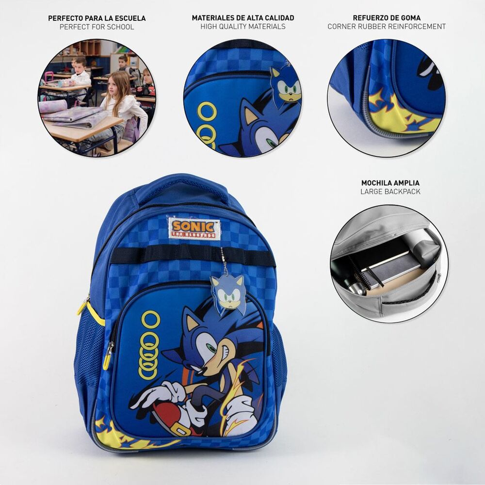 Sonic the Hedgehog backpack 42cm adaptable