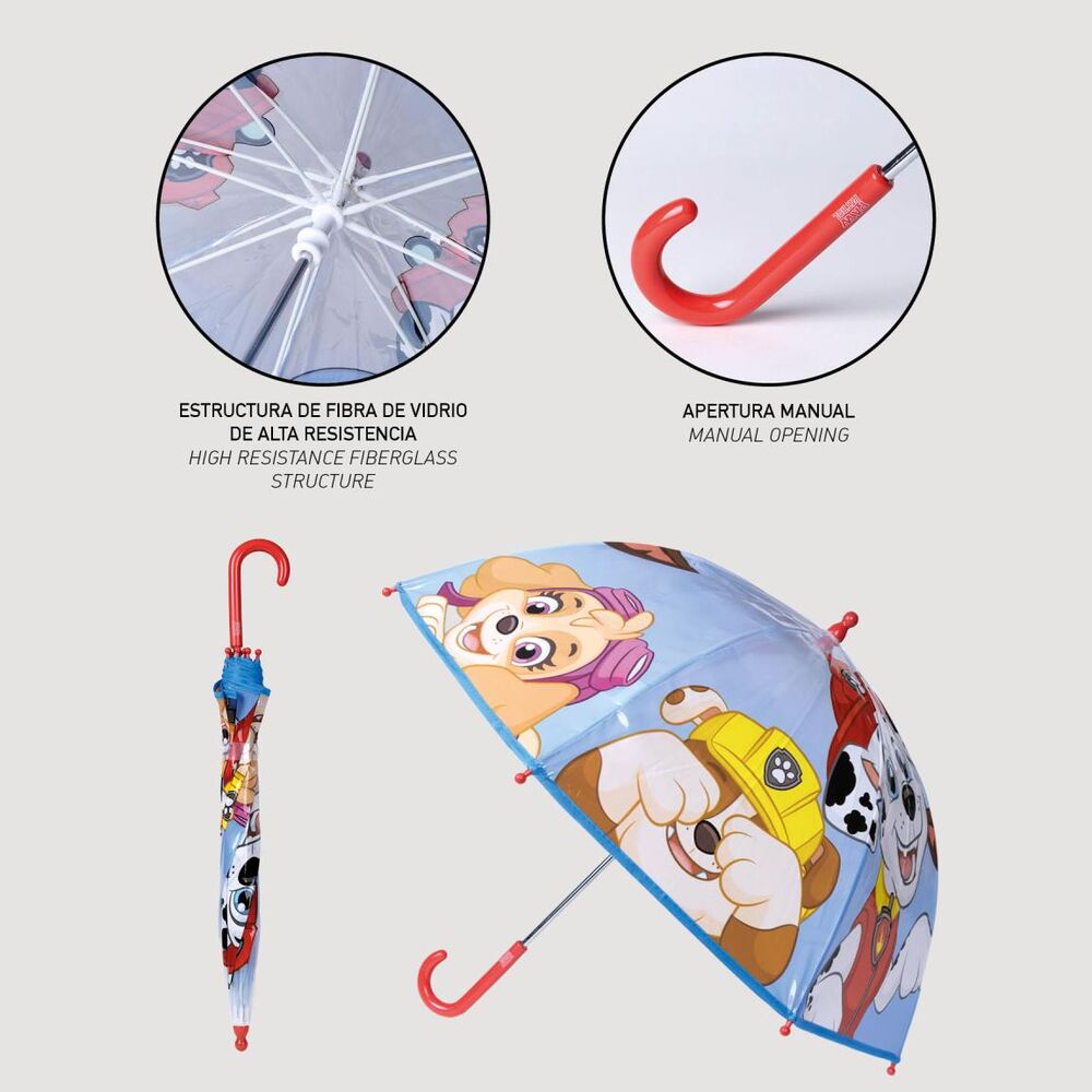 Parasol ręczny Psi Patrol Bubble 45 cm
