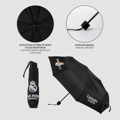 Real Madrid manual folding umbrella