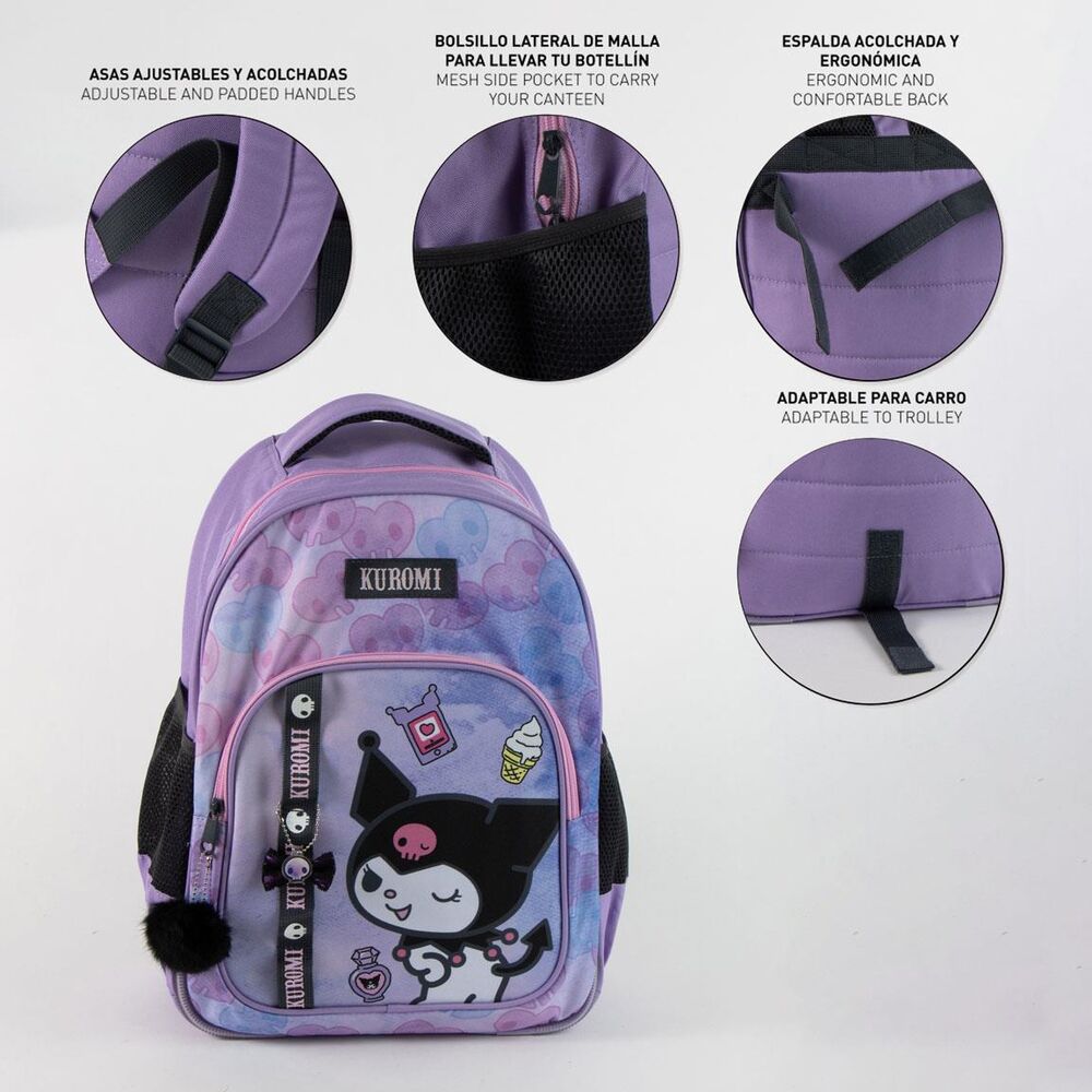 Kuromi Hello Kitty backpack 42cm adaptable