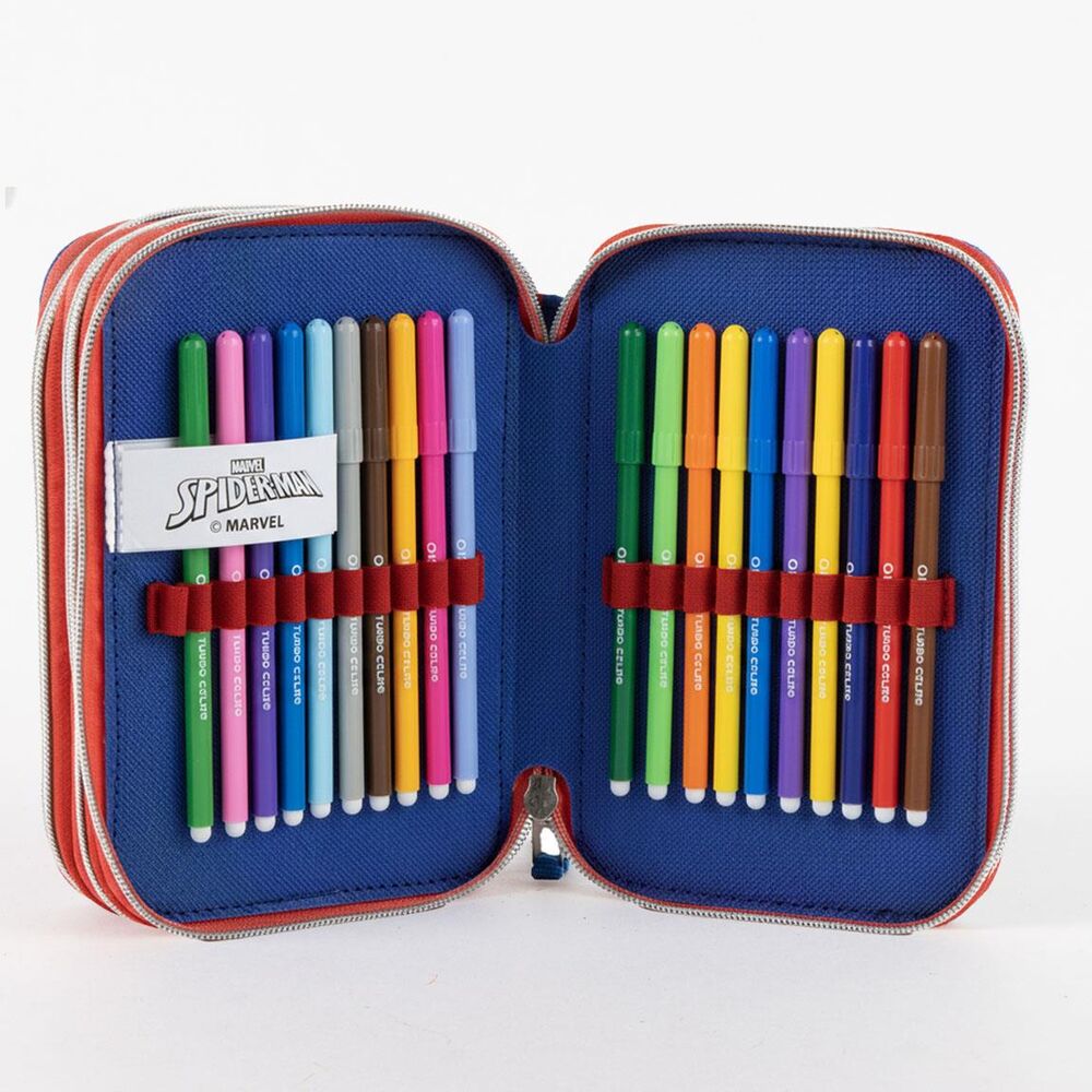 Spiderman Marvel triple pencil case