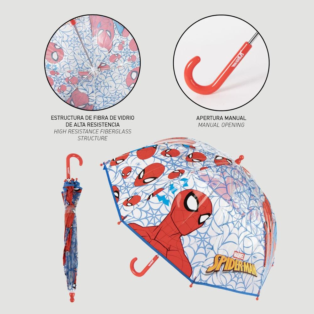 Paraguas manual de Spiderman de Marvel de POE