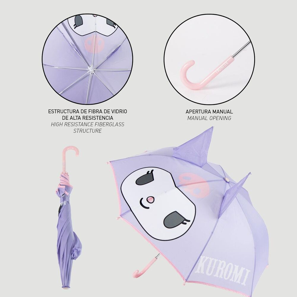 Ombrello manuale Kuromi Hello Kitty
