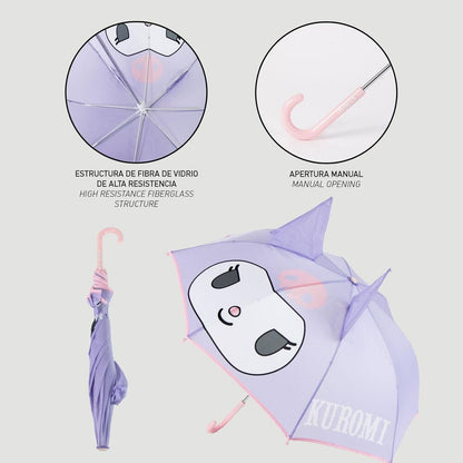 Ombrello manuale Kuromi Hello Kitty