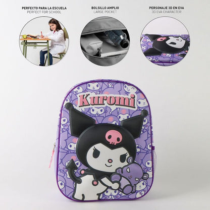 Zaino Kuromi Hello Kitty 3D da 30 cm