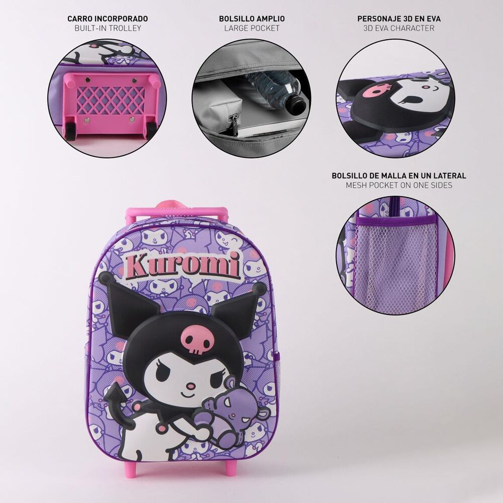 Kuromi Hello Kitty Trolley 3D 30cm