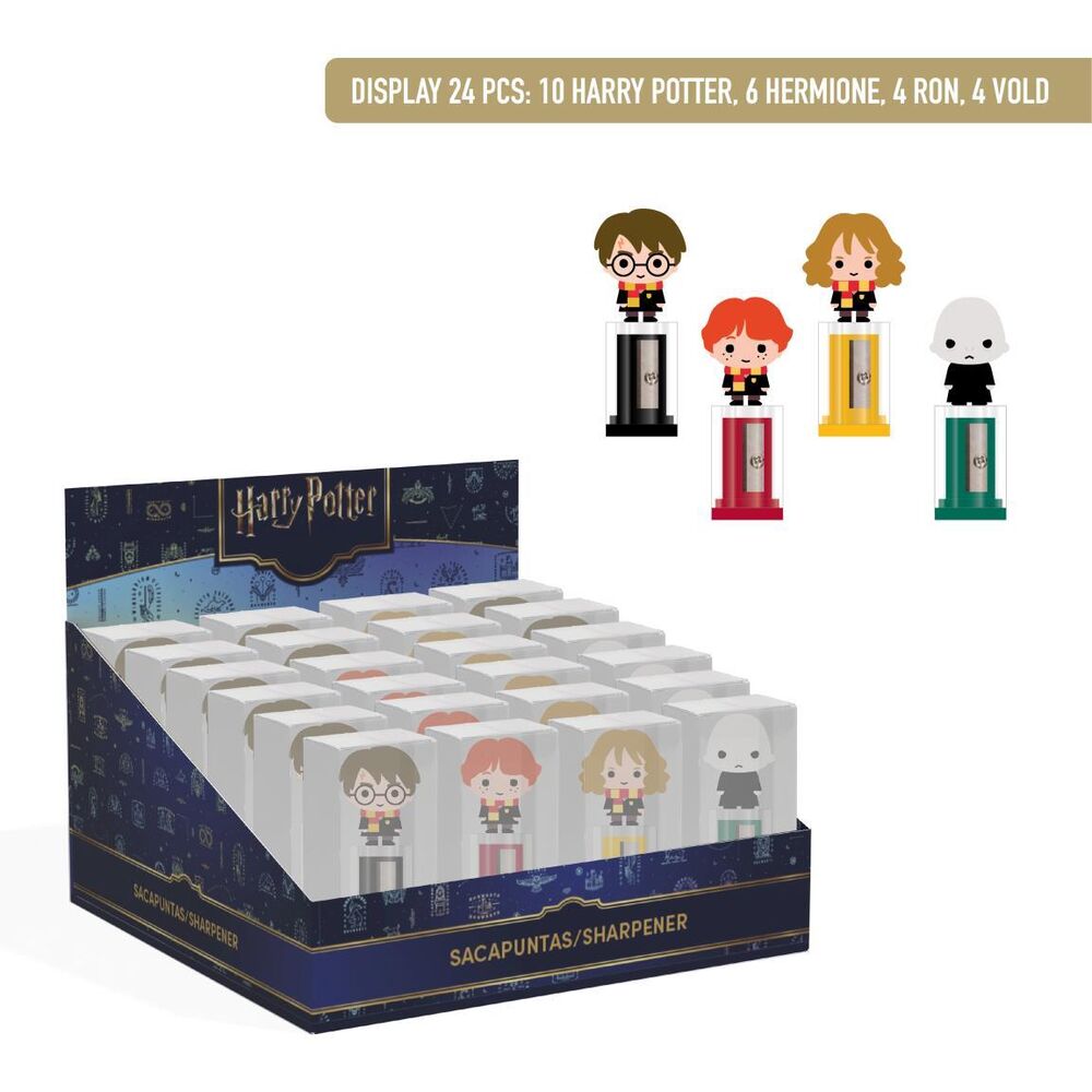 harry potter container pencil sharpener assorted