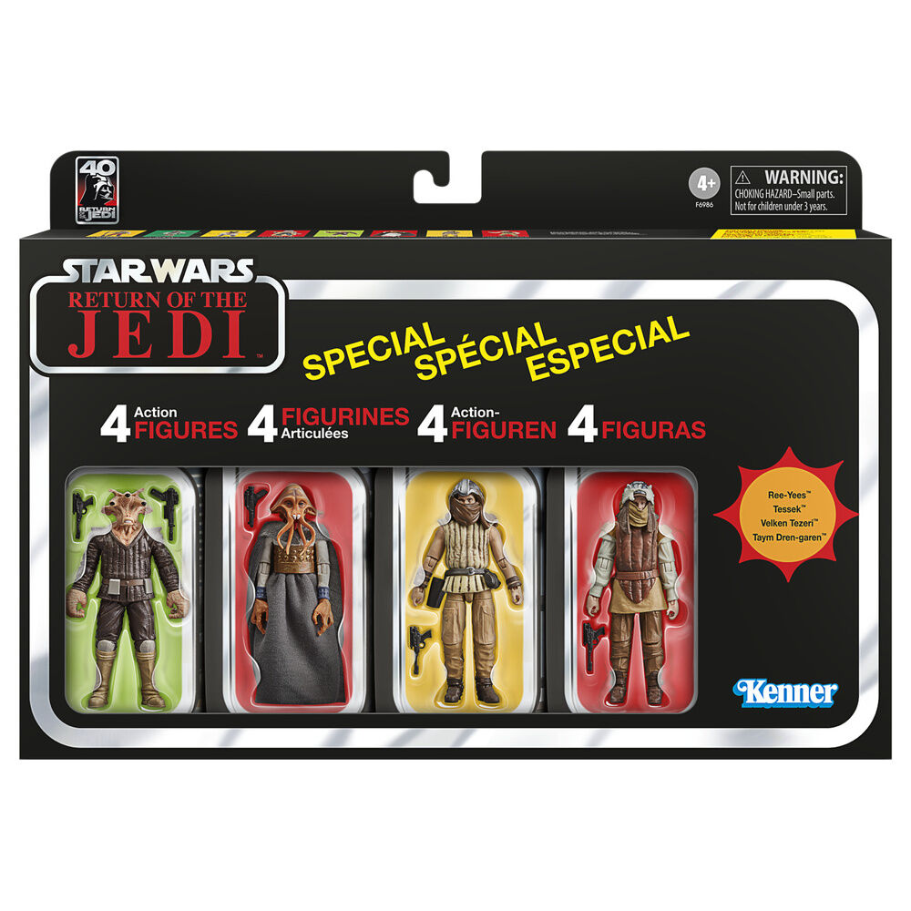 set of 4 figures return of the jedi star wars 10cm