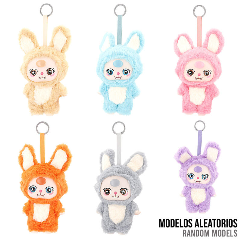 kawaii bunny suit baozao 20cm plush keychain doll (assorted)