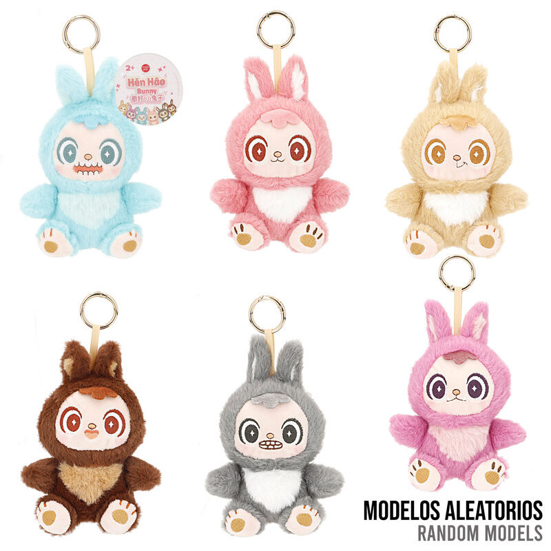 kawaii bunny hen hao 12cm plush keychain doll (assorted)