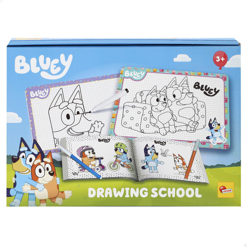 bluey drawing school