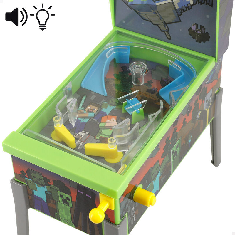 Mini máquina recreativa de pinball de Minecraft