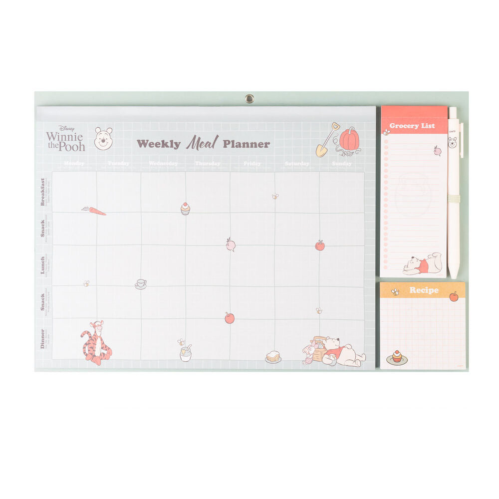 disney winnie the pooh magnetic meal planner