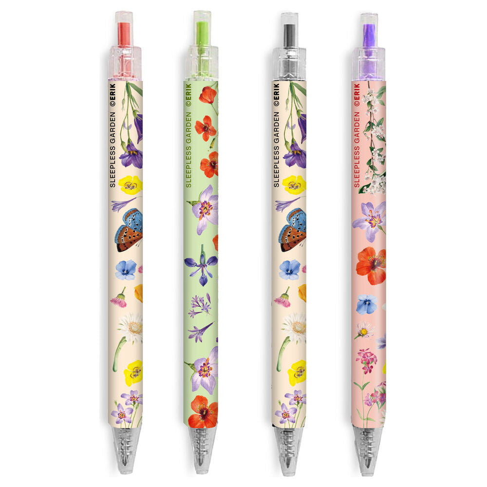 set of 4 sleepless garden pens