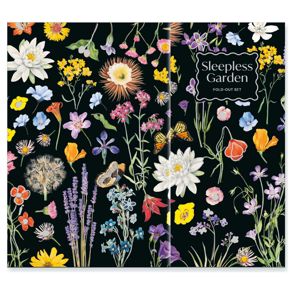 sleepless garden weekly planner with sticky notes
