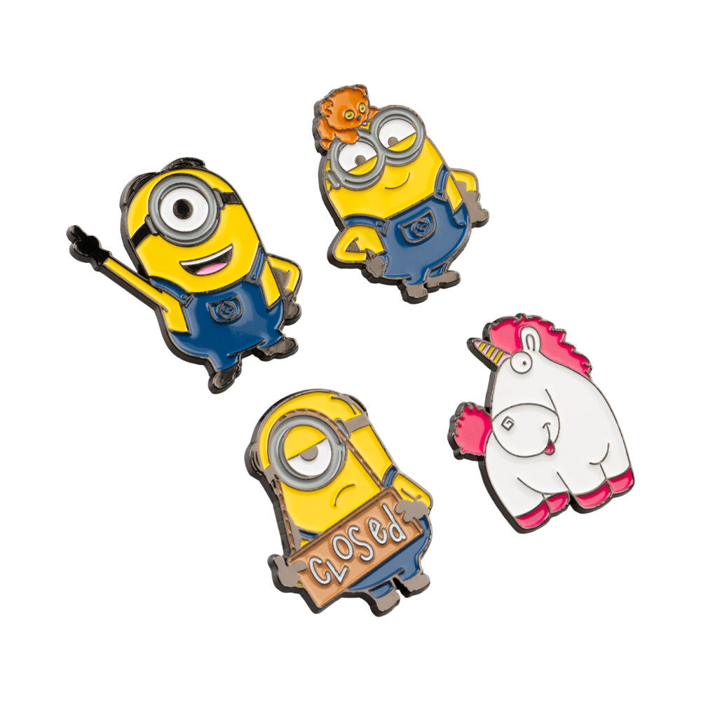 set of 4 minions pins