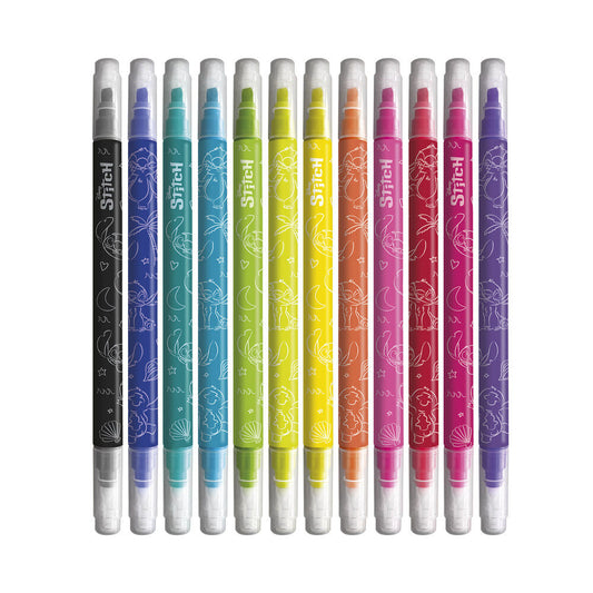set of 12 stitch disney erasable markers