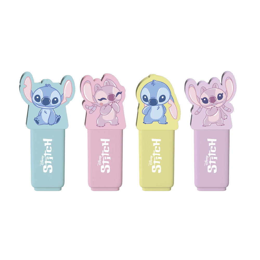 set of 4 disney stitch topper highlighters