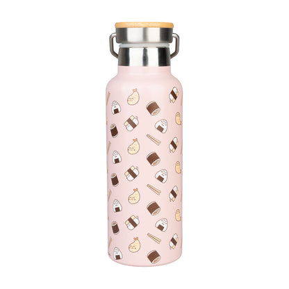 pusheen sushi roll metal bottle