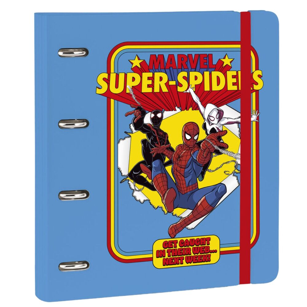spiderman marvel 4 ring binder