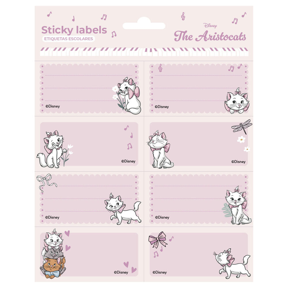 marie the aristocats disney adhesive labels