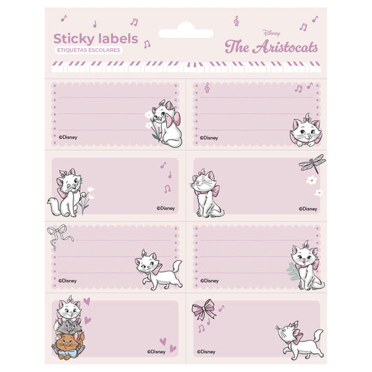 marie the aristocats disney adhesive labels