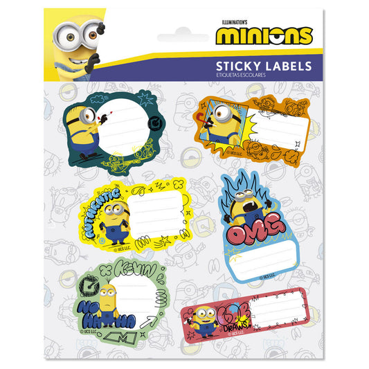 premium minions adhesive labels