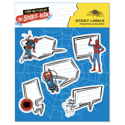 premium spiderman marvel adhesive labels
