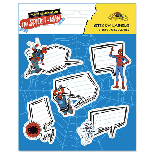 premium spiderman marvel adhesive labels