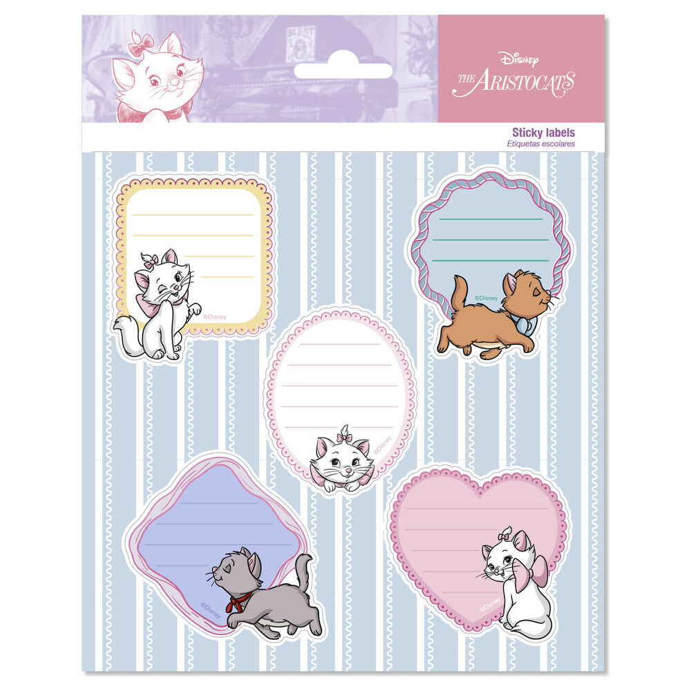 premium adhesive labels marie the aristocats disney
