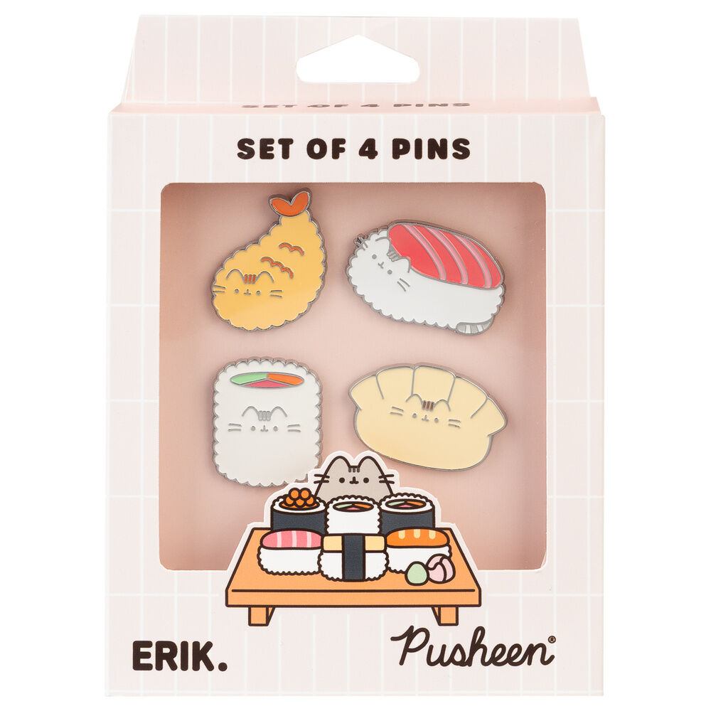 Set di 4 spiedini per sushi a forma di Pusheen