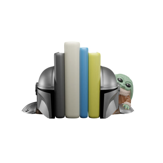 Assortimento di fermalibri di Star Wars a tema The Mandalorian