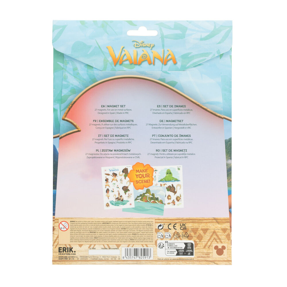 Disney Vaiana Moana Die Cut Magnet Set