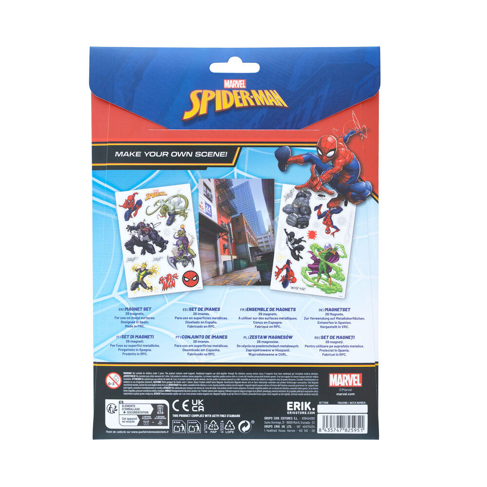 Spiderman Marvel Stanzmagnet Set