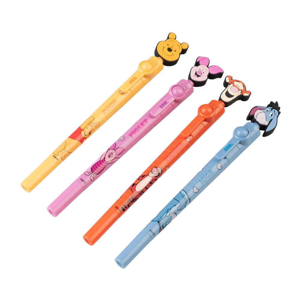 Conjunto de canetas giratórias do Ursinho Pooh da Disney