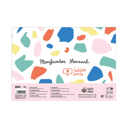 A4 Monthly Planner Talk Nicely Pedrita Parker