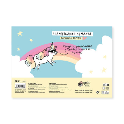 A4 Weekly Planner Pedrita Parker