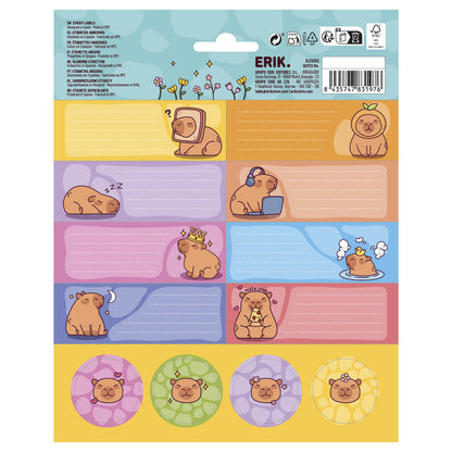 Capybara adhesive labels