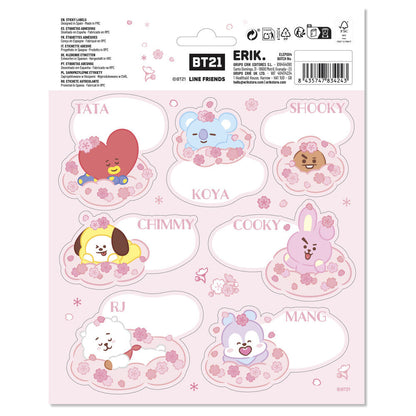 Premium BT21 adhesive labels