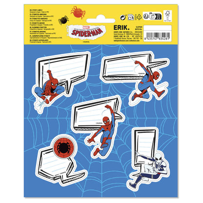 Etichette adesive premium di Spiderman Marvel