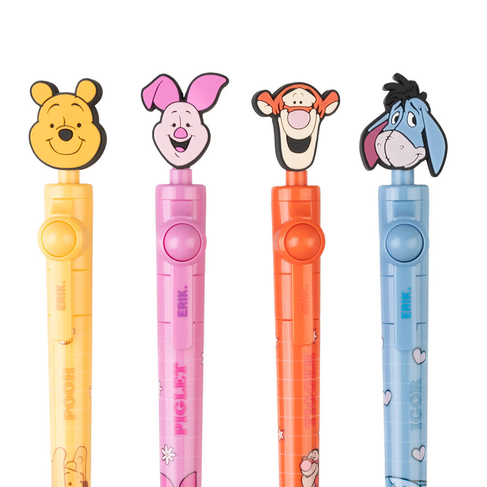 Conjunto de canetas giratórias do Ursinho Pooh da Disney