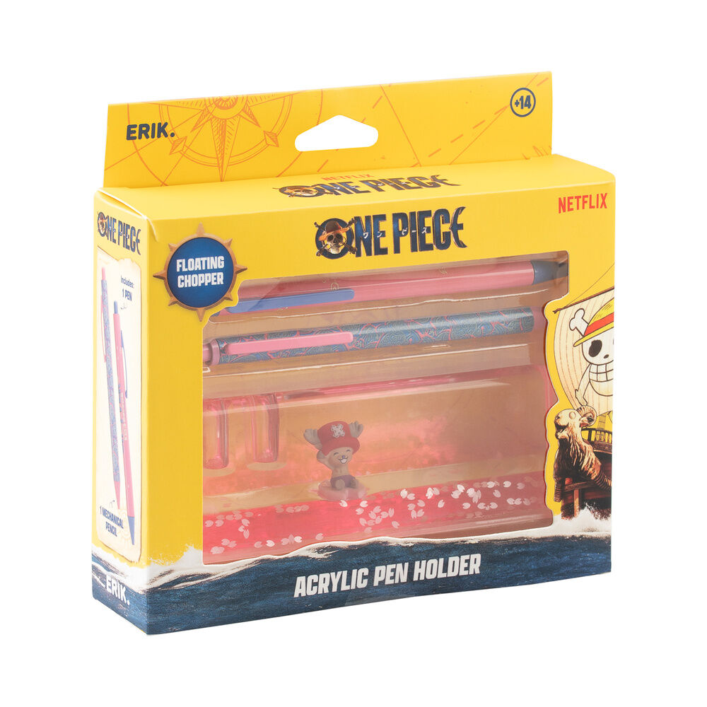 Acrylbasis + Bleistift und Stift Chopper One Piece