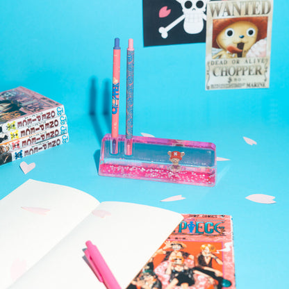 Acrylbasis + Bleistift und Stift Chopper One Piece