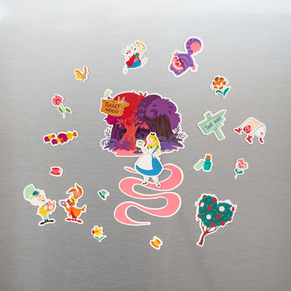 Disney Alice in Wonderland Die Cut Magnet Set