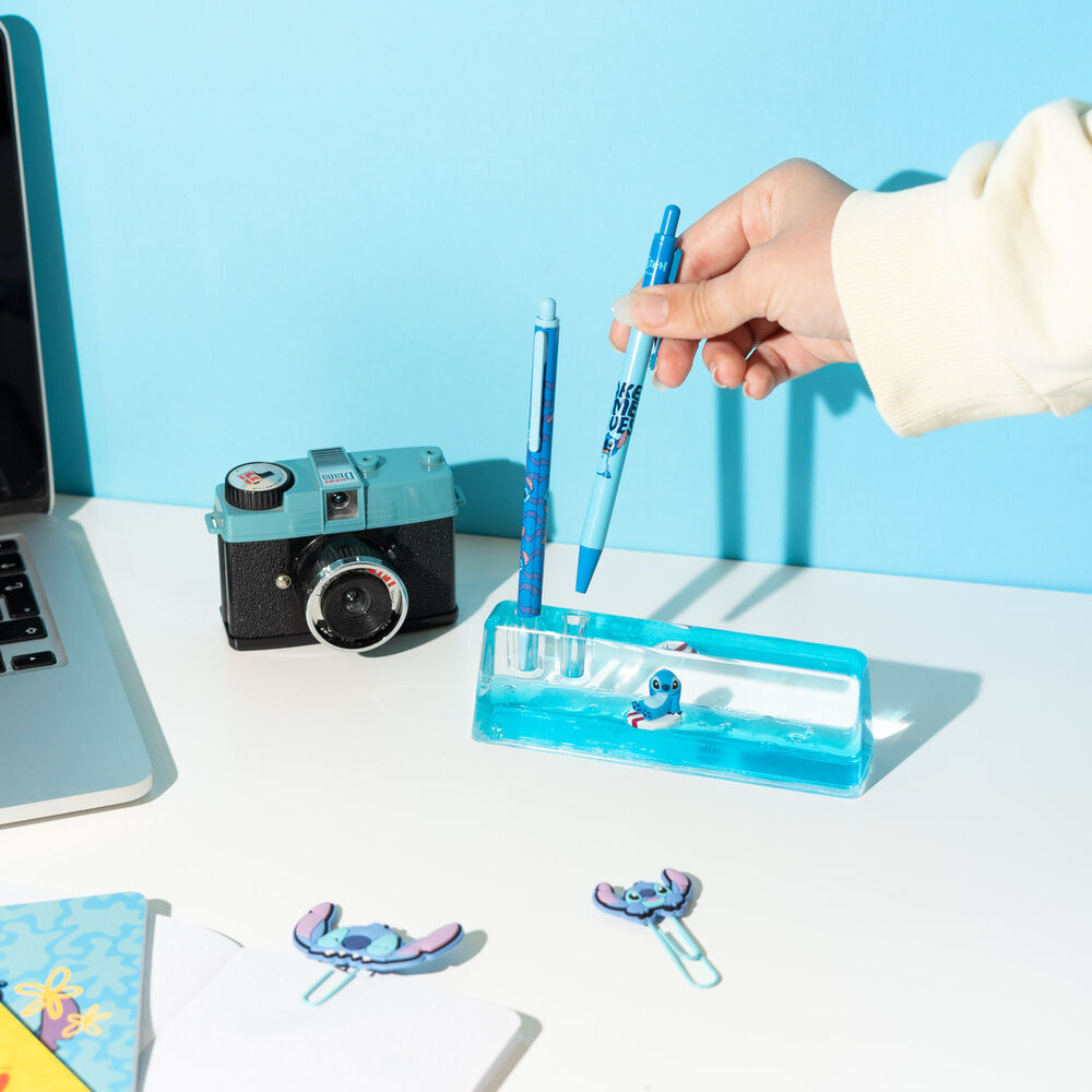 Acrylbasis + Bleistift und Stift Stitch Disney