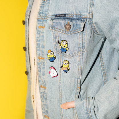 Set di 4 spille dei Minions